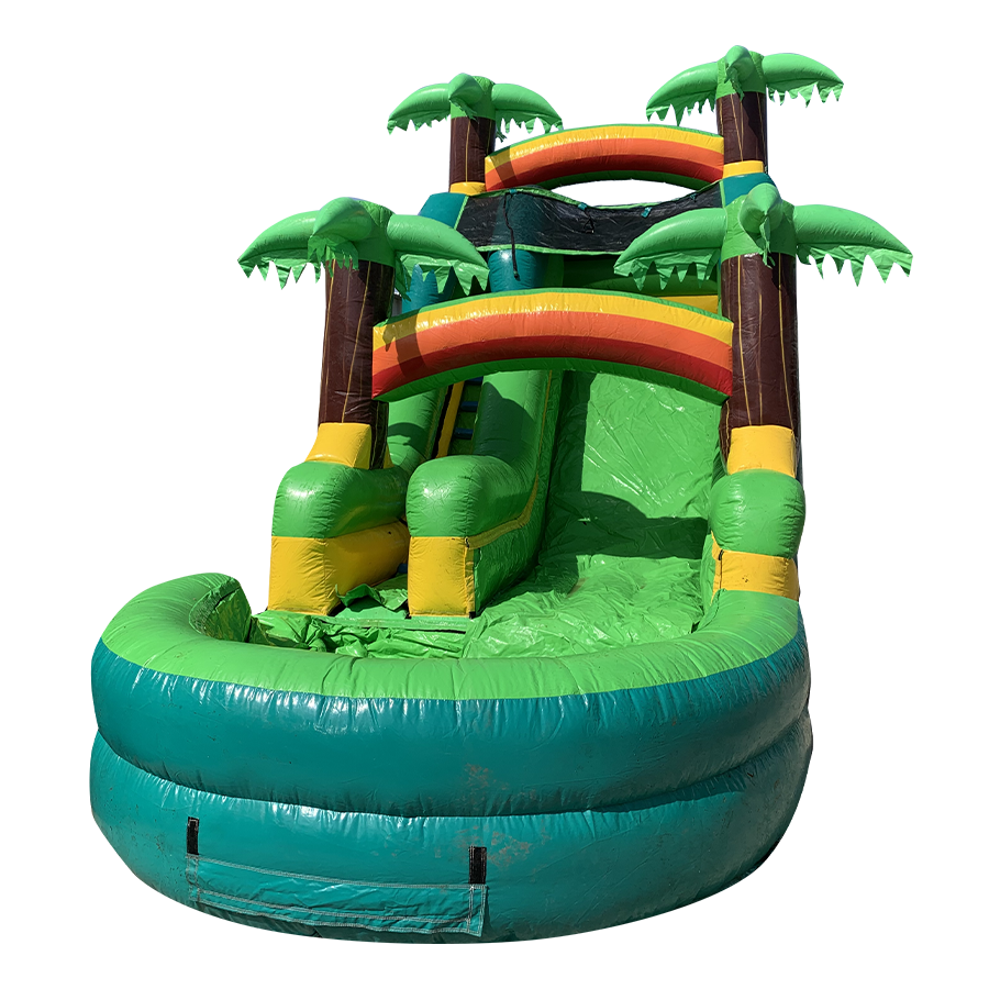 18' x 30' Palm Tree Waterslide