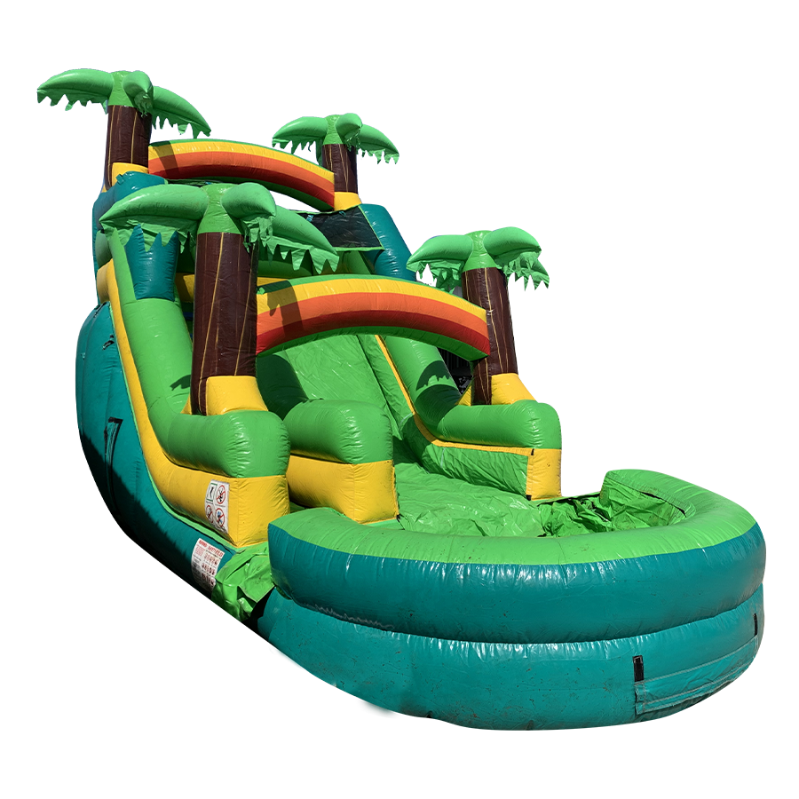 18' x 30' Palm Tree Waterslide