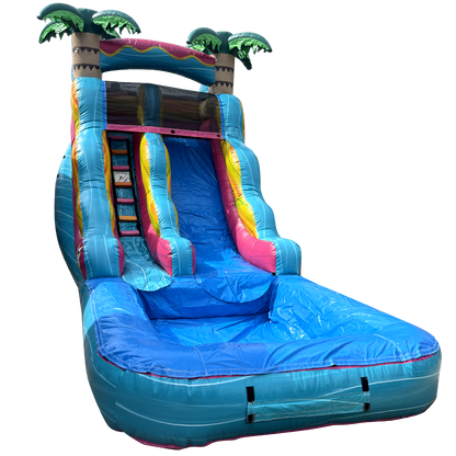 15' x 23' x 9' Esmeralda Waterslide for Kids 12 and Under