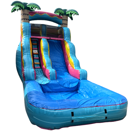 15' x 23' x 9' Esmeralda Waterslide for Kids 12 and Under