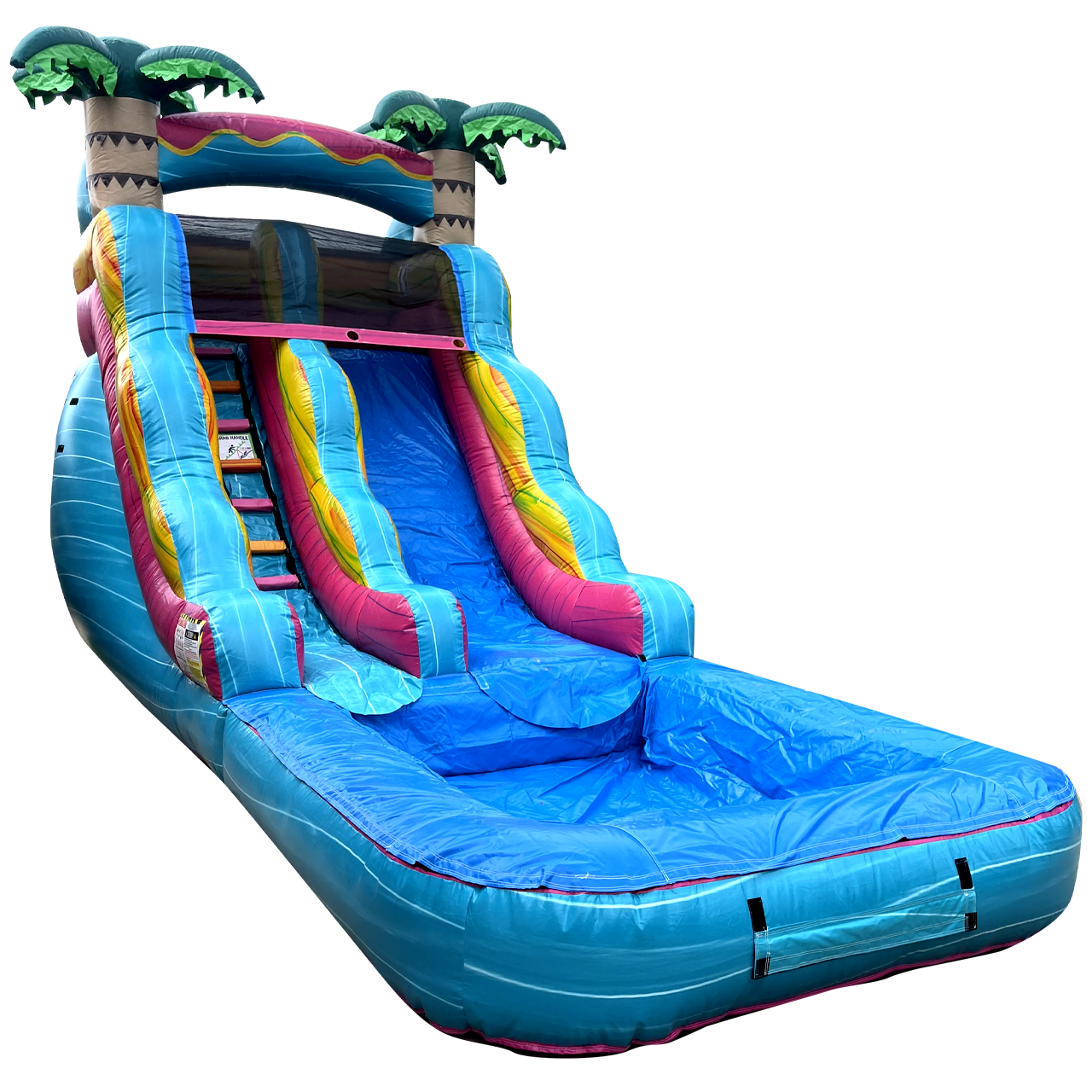 15' x 23' x 9' Esmeralda Waterslide for Kids 12 and Under