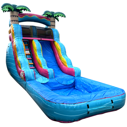 15' x 23' x 9' Esmeralda Waterslide for Kids 12 and Under