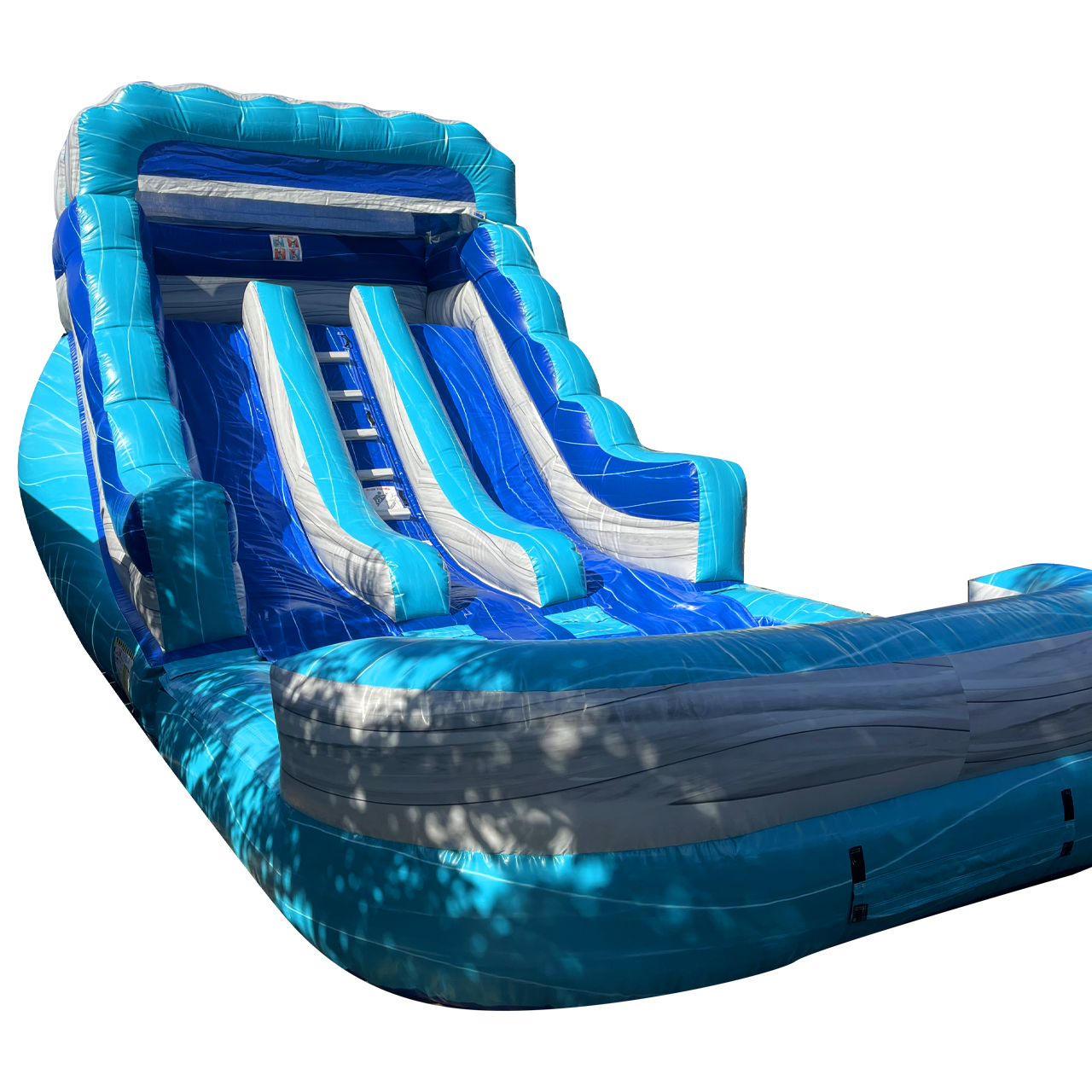 15' x 28' Double Lane Blue-Nami Waterslide