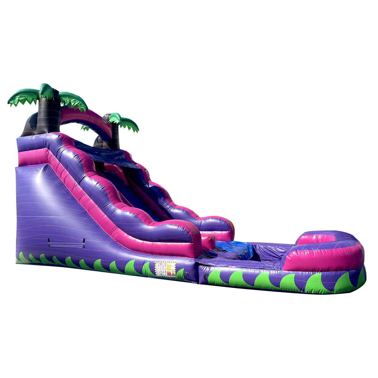 18' x 32' Pink Tropical Splash Waterslide