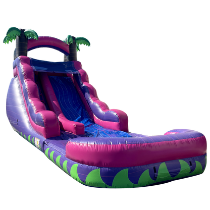 18' x 32' Pink Tropical Splash Waterslide